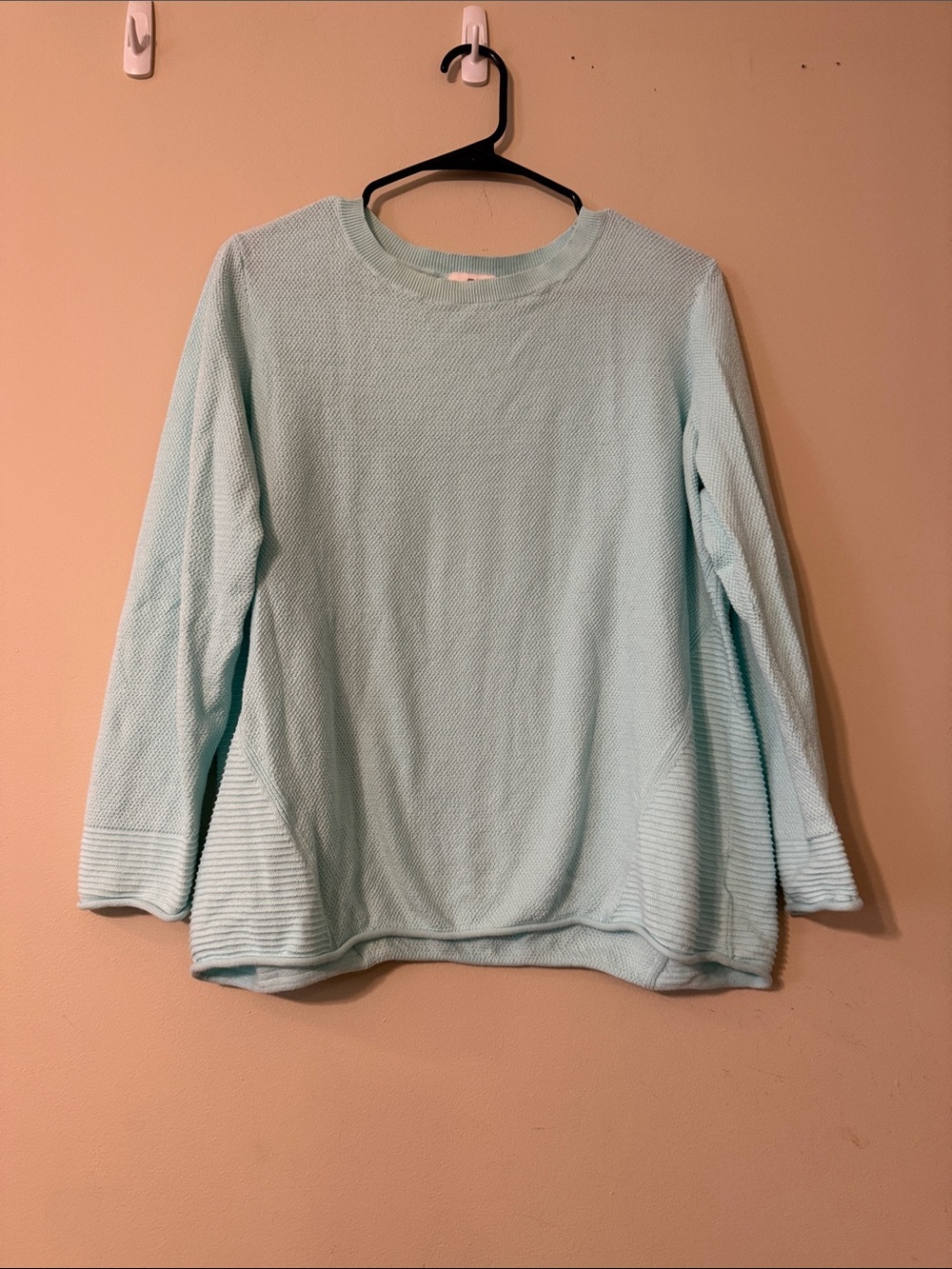 Vineyard Vines Light Blue Textured Crewneck Sweater